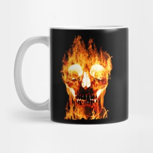 Flaming Skull Mug